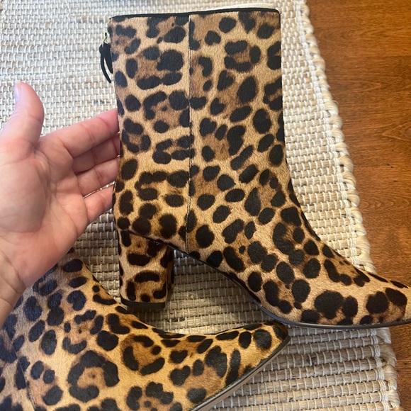 NWT J. Crew Haircalf Cheetah Ankle Boot - Picture 6 of 12